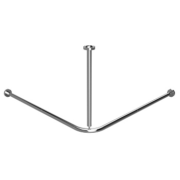 Угловой карниз для душа, разборный, 900 × 900 мм