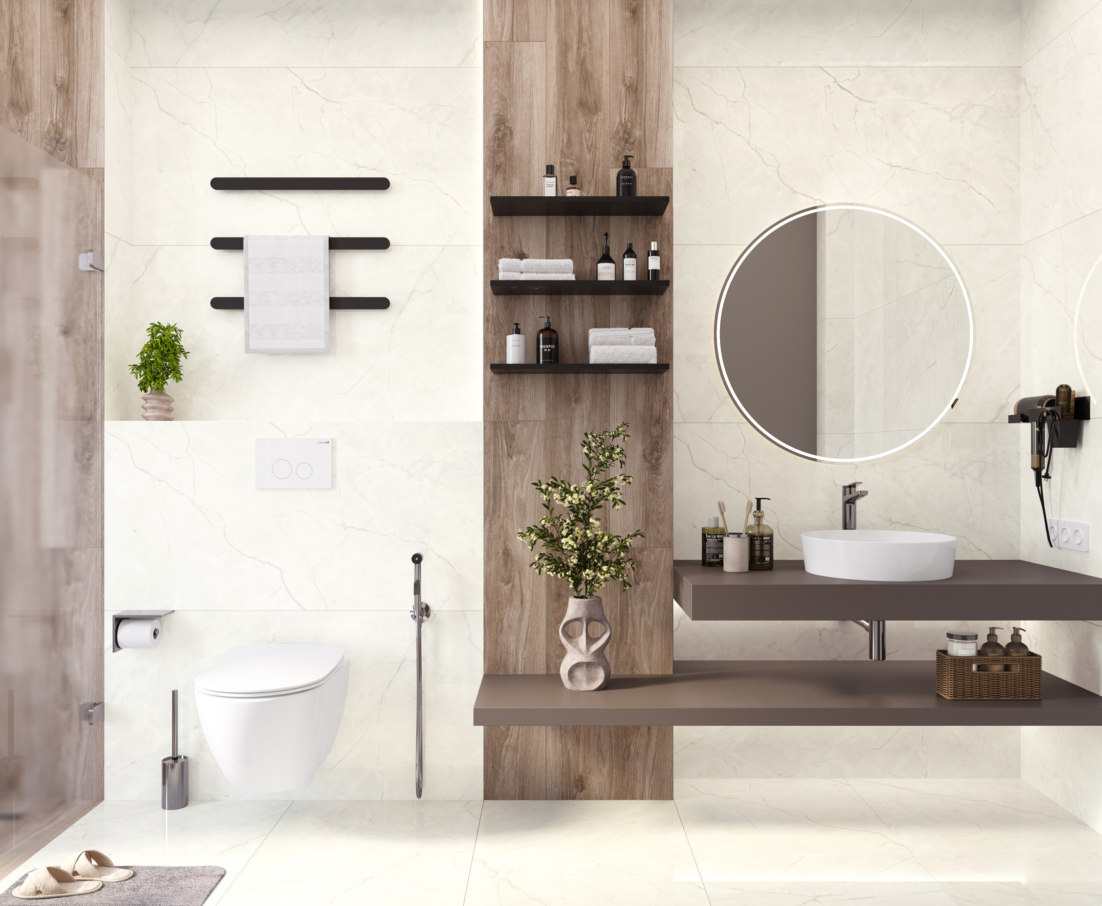 Connect Pearl Керамогранит светло-серый SG50004720R 60х119,5 матовый