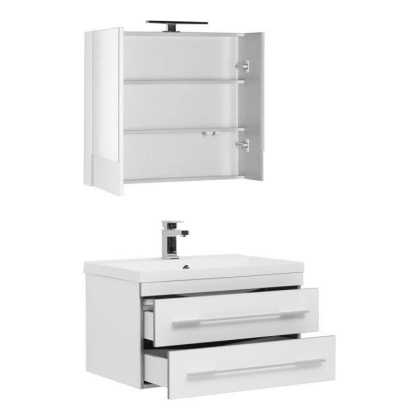 Мебель для ванной Aquanet Верона NEW 75 белый (подвесной 2 ящика) Мебель для ванной Aquanet Верона NEW 75 белый (подвесной 2 ящика)