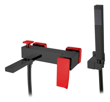 Смеситель для ванны Q BlackR.2_Комплект Смеситель для ванны Q BlackR.2_Комплект