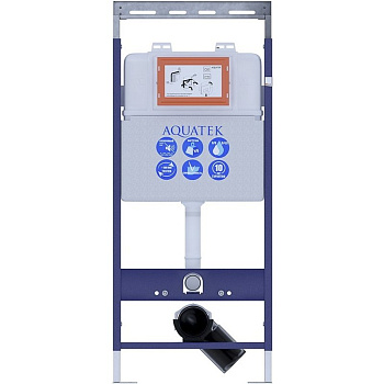 INS-0000009 Aquatek Easy Fix 51 Монтаж рама для подв унитаза1130*510*100+звукоизоляционная прокладка