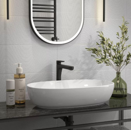 Бьянка белый матовый волна 20x60x0,9