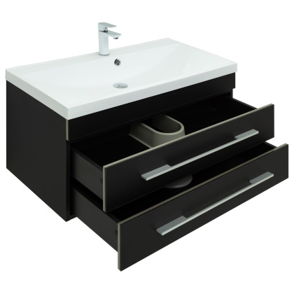 Мебель для ванной Aquanet Верона 90 черный матовый