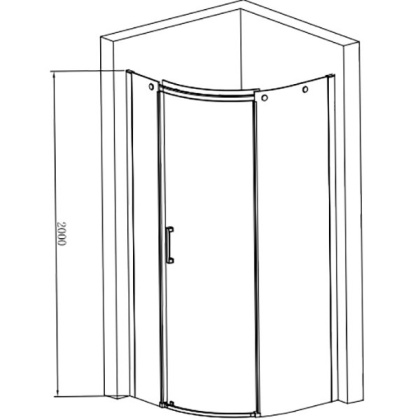 Душевой уголок Jacob Delafon Contra E22R90R-GA, шт