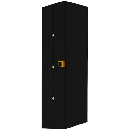 Пенал Piazza черный+золото без ножек_Комплект 844-BG Boheme Пенал Piazza черный+золото без ножек_Комплект 844-BG Boheme