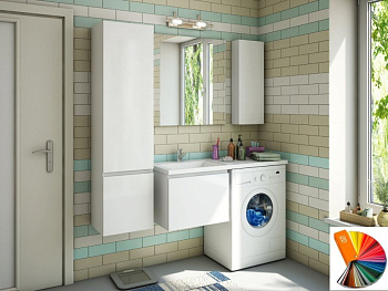 Тумба подвесная под умывальник Dallas Luxe 1300х482 1 ящик (ШхГхВ) 648х476х430