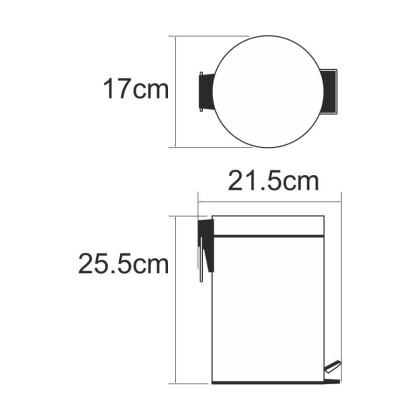K-633BLACK Ведро 3L K-633BLACK Ведро 3L
