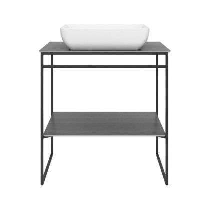 Металлическая структура PLAZA Next напольная 80, черная матовая PL.N.80.01\BLK.M