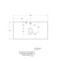 KEP-90-CEM-W0 Столешница из керамогранита без отверстия под смеситель 916x468x10 Исполнение: Cemento  KEP-90-CEM-W0 Столешница из керамогранита без отверстия под смеситель 916x468x10 Исполнение: Cemento