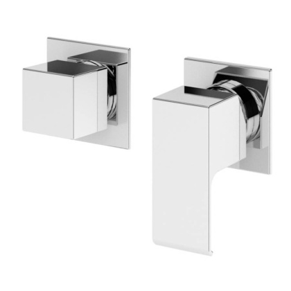 PORTA-VDIM4-M-01 Встраиваемый однорычажный смеситель для душа с поворотным переключателем на 4 выхода, исполнение хром