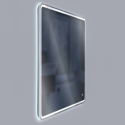 Зеркало LED VLM-3VC800-2 800х600 c сенсорным выключателем и диммером, антизапотевание Зеркало LED VLM-3VC800-2 800х600 c сенсорным выключателем и диммером, антизапотевание