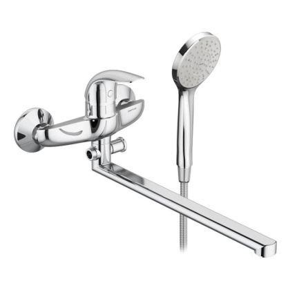 319500001 Eclipse, Смеситель Для ванны и душа с универсальным изливом и душевым комплектом, Хром