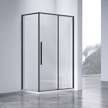 Душевой уголок Slim-N VSR-4SN8011CLB, 1100*800, черный, стекло прозрачное Душевой уголок Slim-N VSR-4SN8011CLB, 1100*800, черный, стекло прозрачное