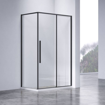 Душевой уголок Slim-N VSR-4SN8011CLB, 1100*800, черный, стекло прозрачное Душевой уголок Slim-N VSR-4SN8011CLB, 1100*800, черный, стекло прозрачное