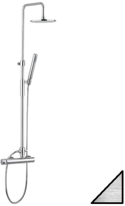 Душевая стойка Paffoni Master Top King ZCOL621KLIGST сталь Душевая стойка Paffoni Master Top King ZCOL621KLIGST сталь