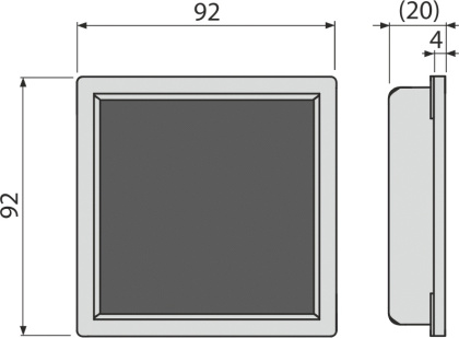 Решетка для cливных трапов из нержавеющей стали 92×92 мм, под кладку плитки 