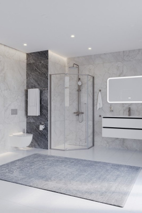 Душевой уголок CEZARES PLANE-P-1-100-C-BORO