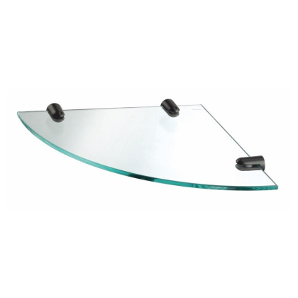 K-533GUN METAL Полка  стеклянная угловая K-533GUN METAL Полка  стеклянная угловая