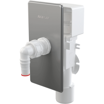 Сифон для стиральной машины с разрывным клапаном под штукатурку DN40 и DN50, нержавеющая сталь  Сифон для стиральной машины с разрывным клапаном под штукатурку DN40 и DN50, нержавеющая сталь