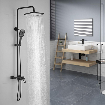 Душевая система Shevanik, латунь S6836H черный