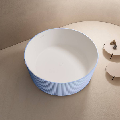 Ванна из литьевого мрамора Abber Stein 150х150 AS9679Blau