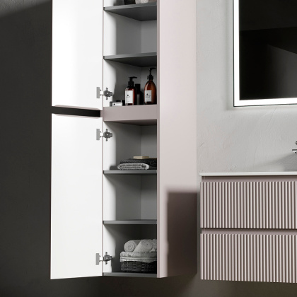 Шкаф-пенал SANCOS Snob R подвесной Doha Soft, 350х350х1650 мм, арт. PSNR35SM