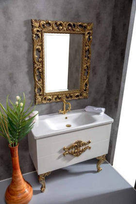 Тумба 100см*43,5 WHITE (керам.моноблок) 830-100-WH Boheme Тумба 100см*43,5 WHITE (керам.моноблок) 830-100-WH Boheme