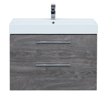 Тумба под раковину Aquanet Nova 85 (Slim Synergy) дуб рошелье, 2 ящика