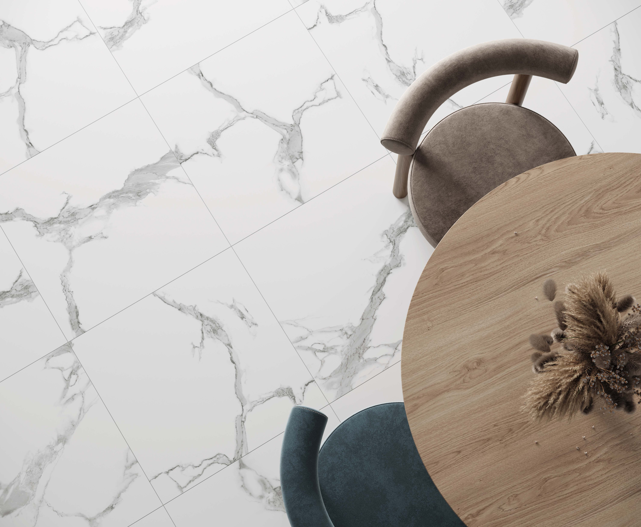 Statuario Crown Керамогранит белый 60x60 сатинированный Statuario Crown Керамогранит белый 60x60 сатинированный