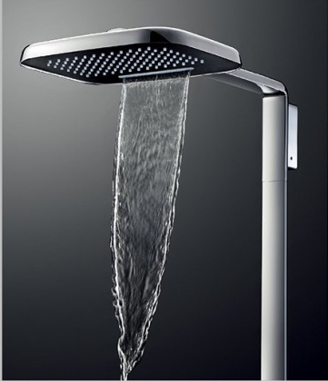 TESORO-F-CD-01 Душевая стойка со смесителем для верхнего и ручного душа