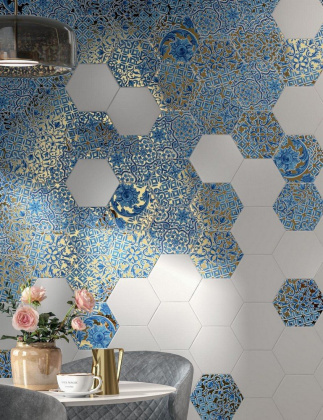 Декор VT\A431\24000 Талья Золотой/металл (23см*20см*6,9мм) (26шт/1,19м2) Орнамент 5, шт