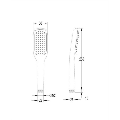 Душевая лейка OMNIRES HUDSONX-RCR (хром)