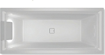 Акриловая ванна  STILL SQUARE LED 180x80 L RIHO FALL