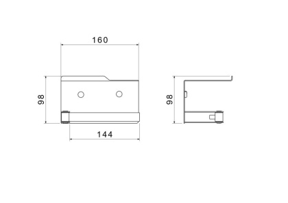 Бумагодержатель с полкой AQUATEK, матовый черный AQ4929MB ЛИБРА