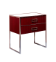 Тумба MONACO 80см h84см бордо глянец + хром под раковину моноблок 866-080-RCR Boheme