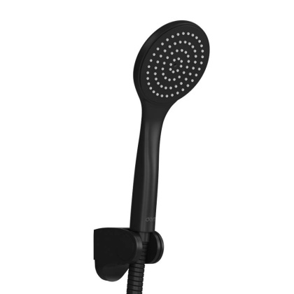 D0208000BL Comfort душевой набор: лейка 1f, шланг, держатель, Черный