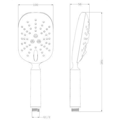 Душевая лейка OMNIRES DOUGLAS-RCR (хром)