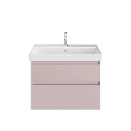 Тумба CUBO подвесная с ящиками 70, мальва матовая Тумба CUBO подвесная с ящиками 70, мальва матовая