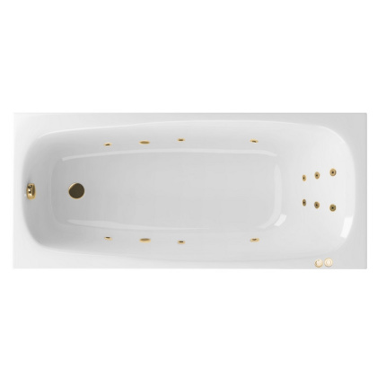 Ванна EXCELLENT Layla 180x80 "LINE" (золото)