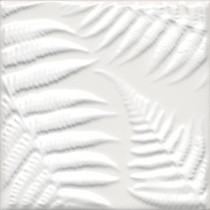 Декор Агдаль 3 белый матовый структура 15x15x0,9