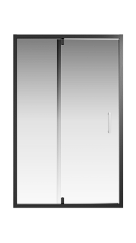 Душевая дверь Creto Astra 121-WTW-120-C-B-6 стекло прозрачное профиль черный, 120х195 см