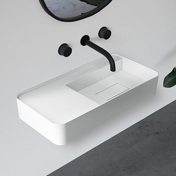 Раковина подвесная ABBER Stein AS2627-1.2 белая матовая Раковина подвесная ABBER Stein AS2627-1.2 белая матовая