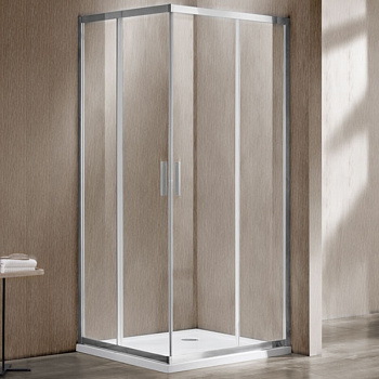 Душевой уголок Garda VSS-1G100CL, 1000*1000, хром, стекло прозрачное