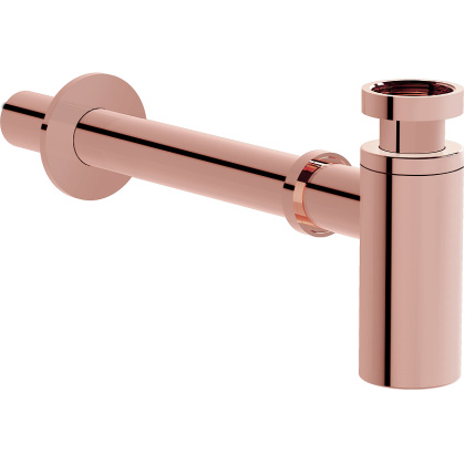 Сифон для раковины металлический, медь Сифон для раковины металлический, медь