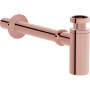 Сифон для раковины металлический, медь