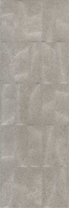 Плитка настенная 12152R Безана серый структура обрезной 25*75*11 (5шт\0.938м2), м2