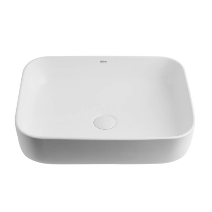 Раковина накладная ABBER Rechteck AC2202MW белая матовая Раковина накладная ABBER Rechteck AC2202MW белая матовая