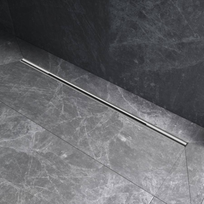 W01SC-S11-100-05SB MasterFlow Трап для душа линейный универс затвор Slim line 100см цвет сталь мат