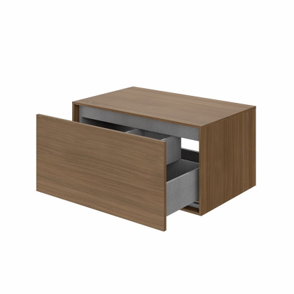 Тумба ATOLLO напольная,подвесная с ящиком 80, деревянная AT.80\WD