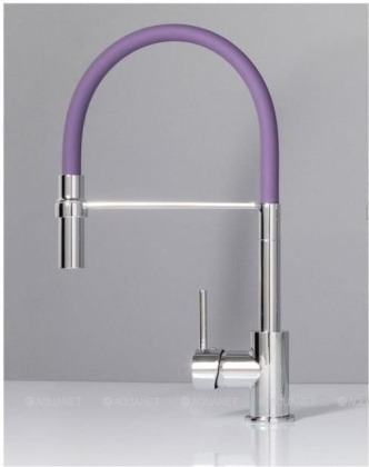 Смеситель для кухни Aquanet FF6215 фиолетовый Смеситель для кухни Aquanet FF6215 фиолетовый